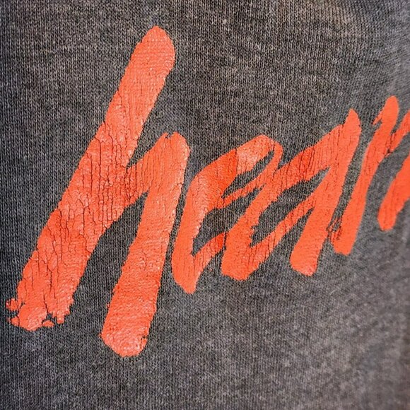 Vintage 1980 Heart Band Tank Top – Lace Trim – Red‎ Logo – 19” Long – 30” Chest - Picture 5 of 6